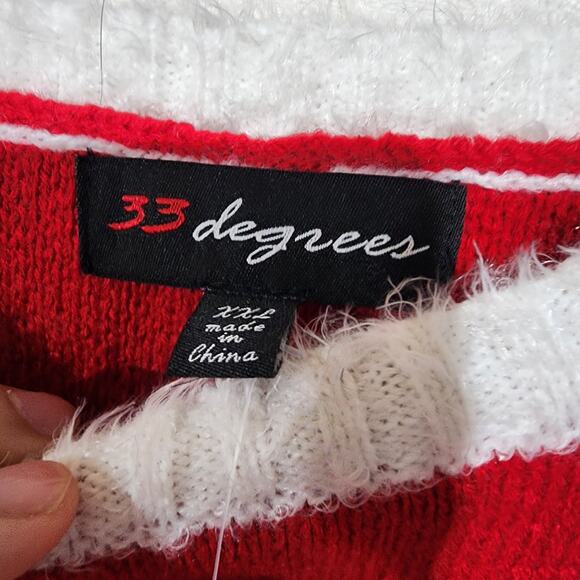 Christmas snowflake sweater by 33 degrees women's XXL - Picture 2 of 7